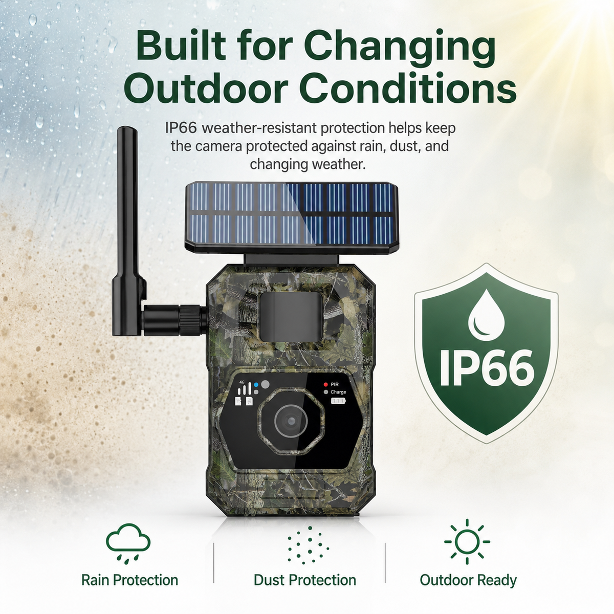 VIBROWL AI-Powered Portable 4G LTE Security Camera