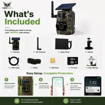 VIBROWL AI Backyard Protection Camera
