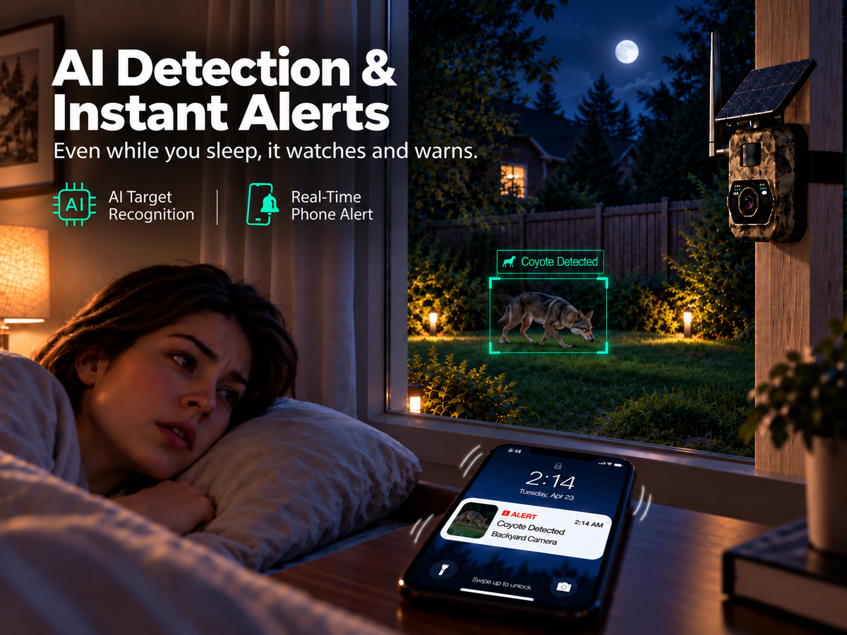 VIBROWL AI Backyard Protection Camera