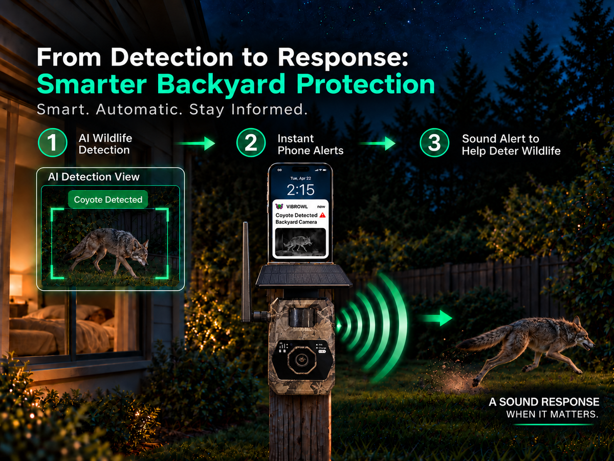 VIBROWL AI Backyard Protection Camera