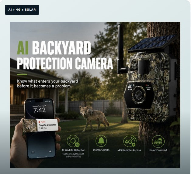 VIBROWL AI Backyard Protection Camera